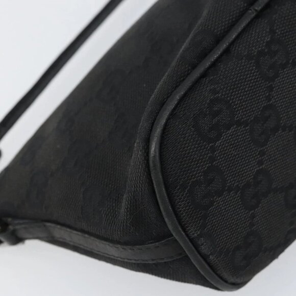 GUCCI GG Canvas Accessory Pouch Black 07198 2123 Auth mr1688 - Picture 12 of 15